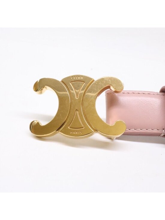 Celine Triomphe Buckle Leather 85 Belt main image 8